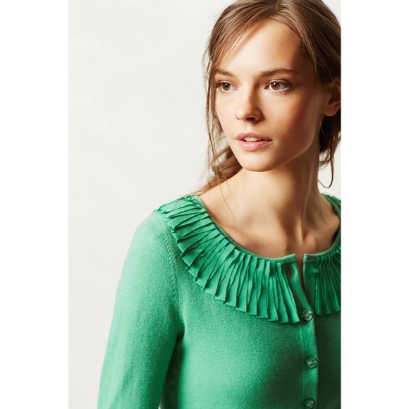 Anthropologie Chiffon-Fringe Cardigan - Picture 3 of 8